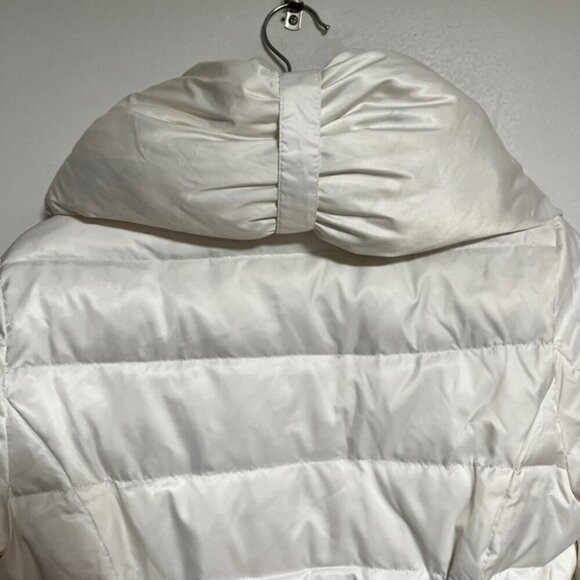 Laundry by Shelli Segal White Down Puffer Coat – Size M, Oversized Collar - Picture 8 of 13